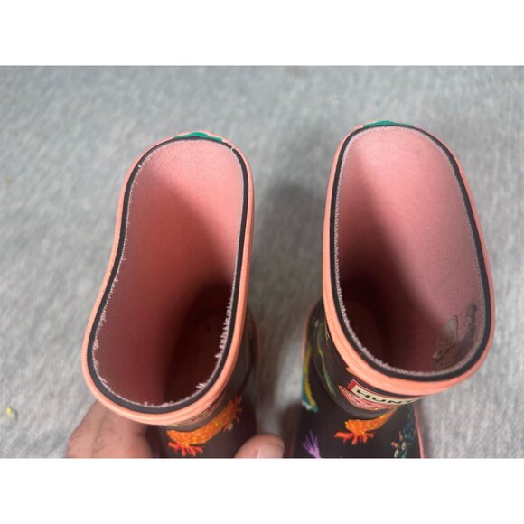 Hunter Original Boys Rubber Finish Wellington Boots Wellies Size 5 Black - Picture 4 of 7